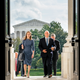 Trump Supreme Court nominee Amy Coney Barrett vice president Mike Pence at U.S. Capitol to meet senators.